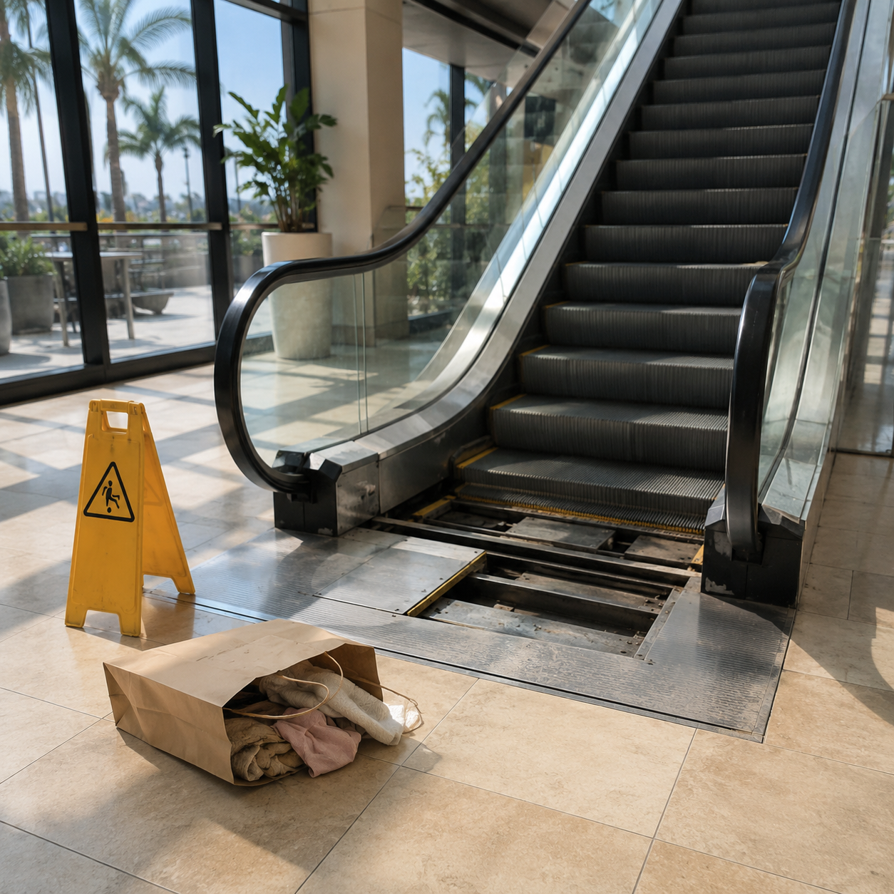 escalator accident