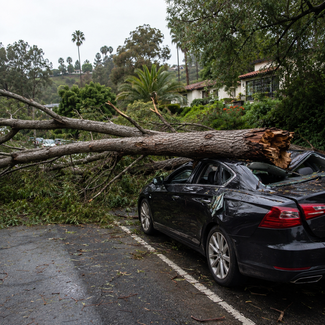 california tree accident